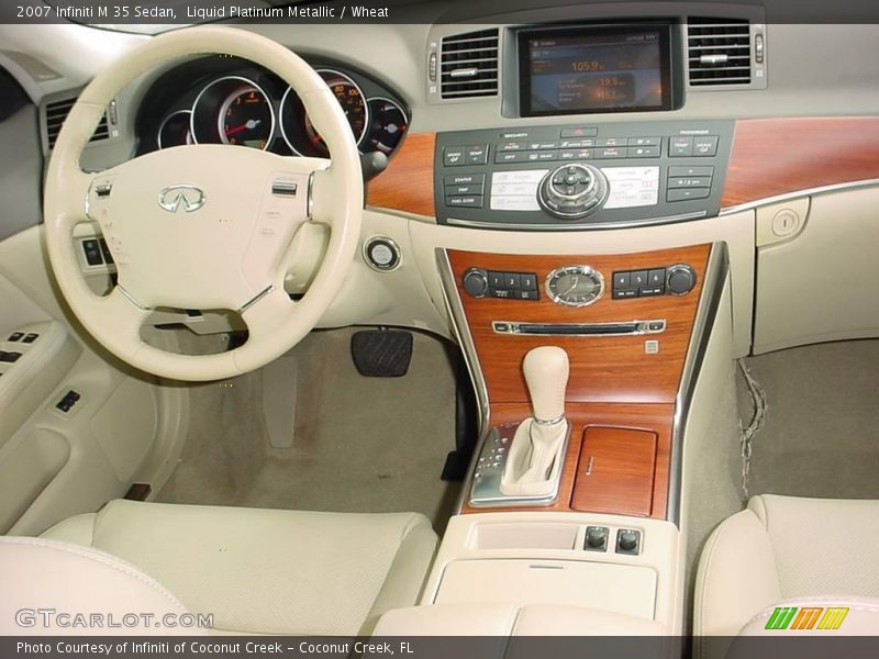 Liquid Platinum Metallic / Wheat 2007 Infiniti M 35 Sedan