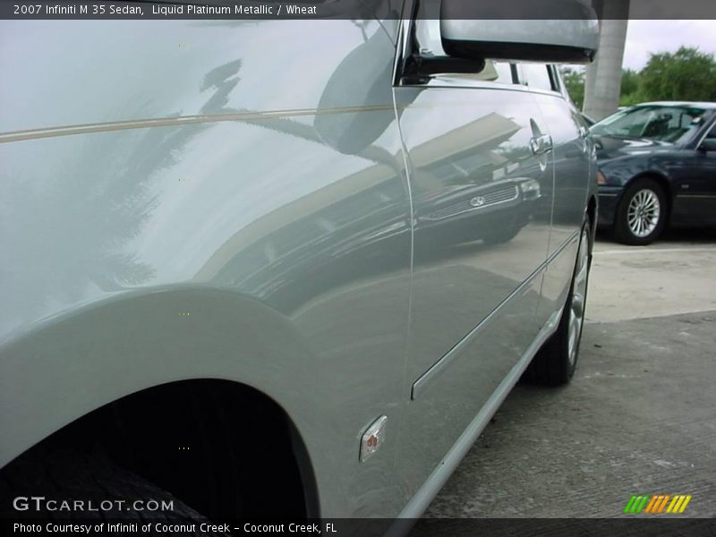 Liquid Platinum Metallic / Wheat 2007 Infiniti M 35 Sedan