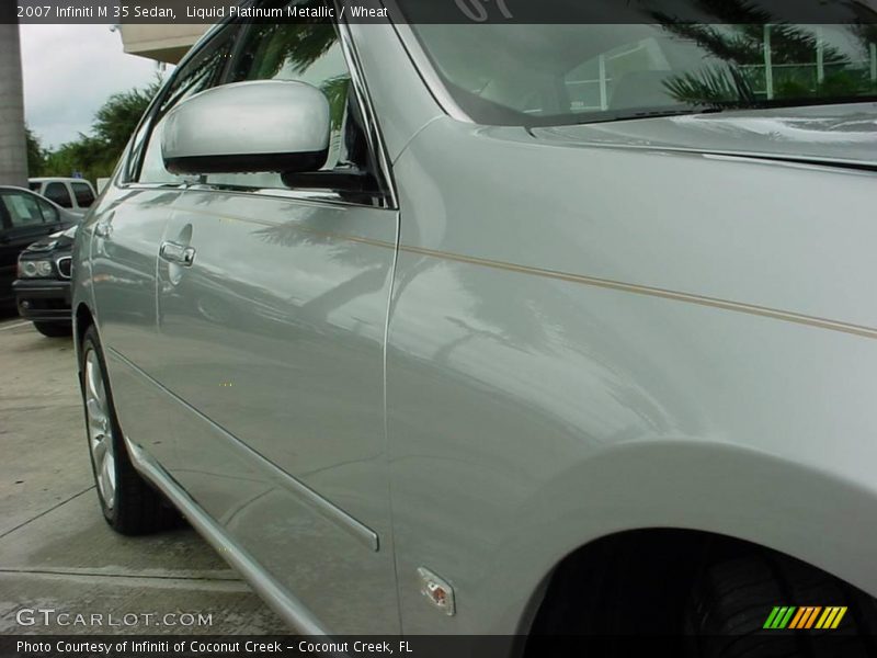 Liquid Platinum Metallic / Wheat 2007 Infiniti M 35 Sedan