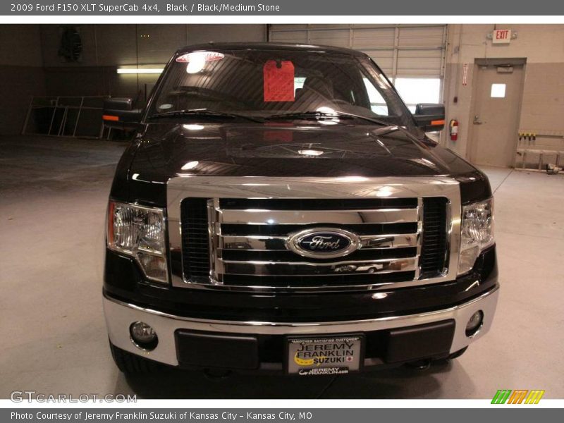 Black / Black/Medium Stone 2009 Ford F150 XLT SuperCab 4x4