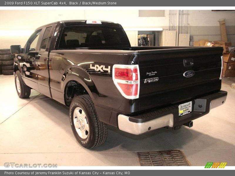 Black / Black/Medium Stone 2009 Ford F150 XLT SuperCab 4x4