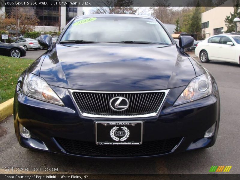 Blue Onyx Pearl / Black 2006 Lexus IS 250 AWD