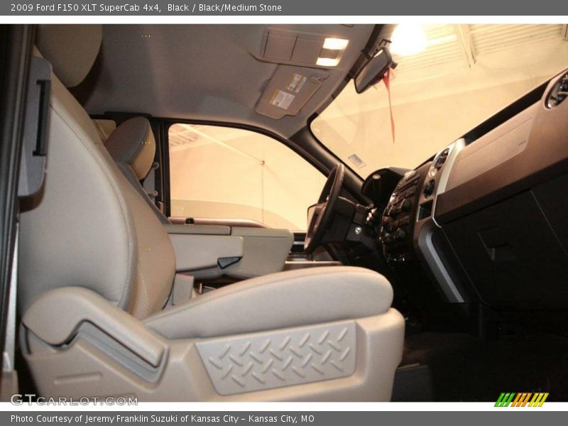 Black / Black/Medium Stone 2009 Ford F150 XLT SuperCab 4x4