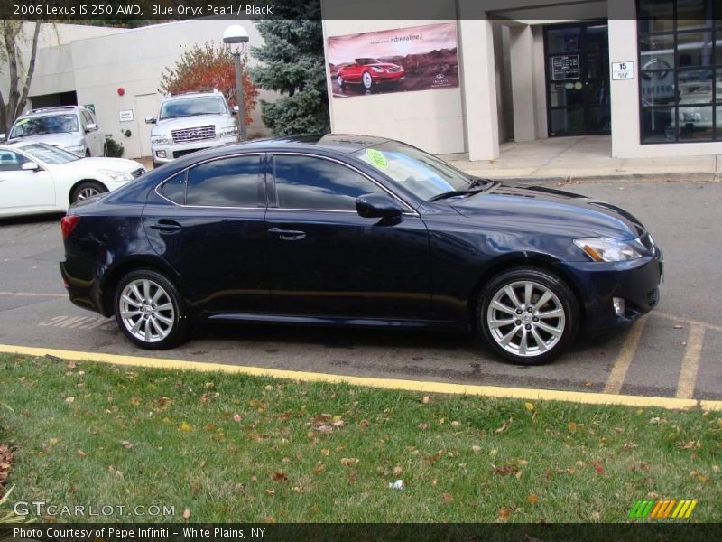 Blue Onyx Pearl / Black 2006 Lexus IS 250 AWD