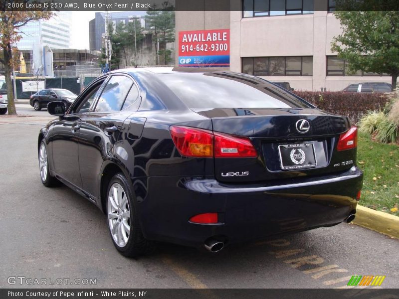 Blue Onyx Pearl / Black 2006 Lexus IS 250 AWD