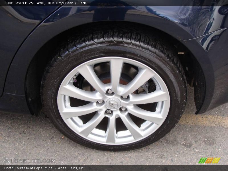 Blue Onyx Pearl / Black 2006 Lexus IS 250 AWD