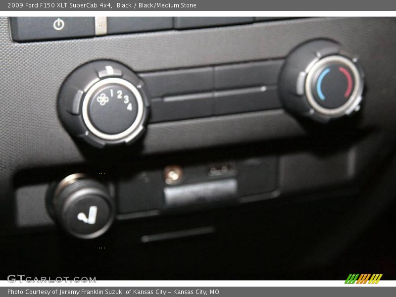 Black / Black/Medium Stone 2009 Ford F150 XLT SuperCab 4x4