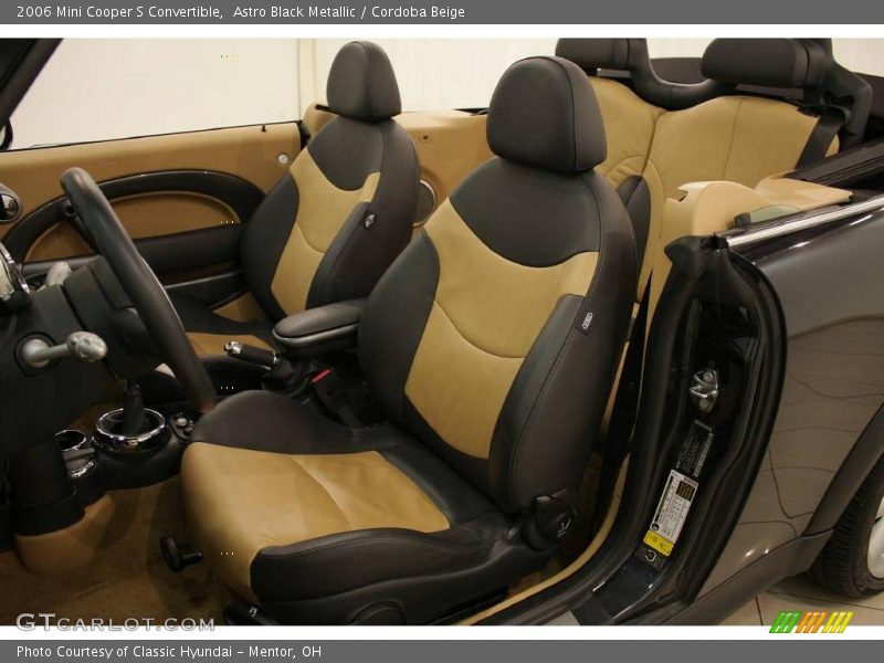 Astro Black Metallic / Cordoba Beige 2006 Mini Cooper S Convertible