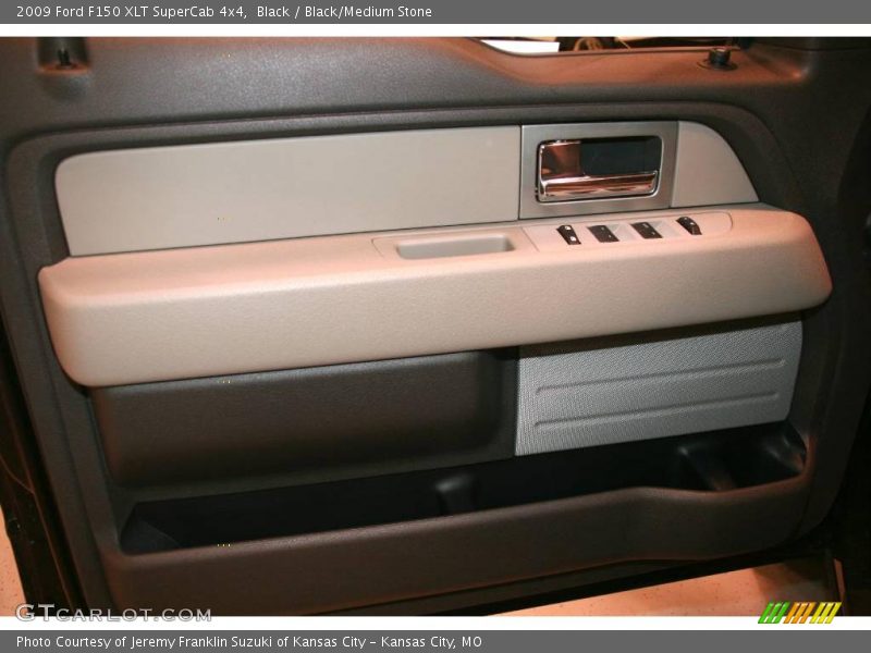 Black / Black/Medium Stone 2009 Ford F150 XLT SuperCab 4x4