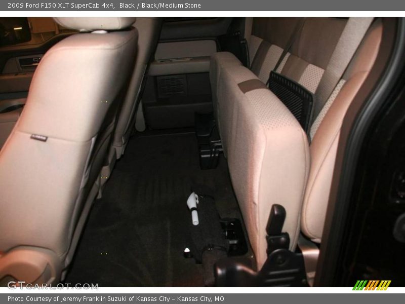 Black / Black/Medium Stone 2009 Ford F150 XLT SuperCab 4x4