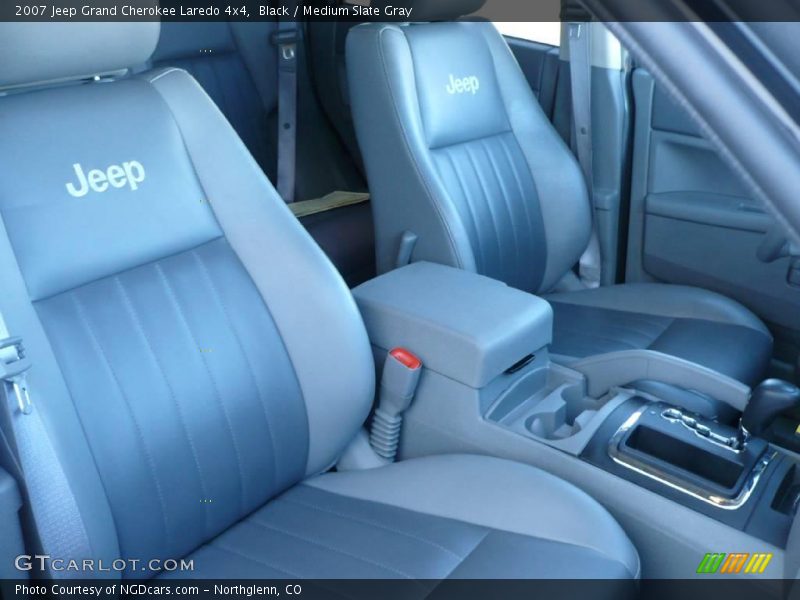 Black / Medium Slate Gray 2007 Jeep Grand Cherokee Laredo 4x4