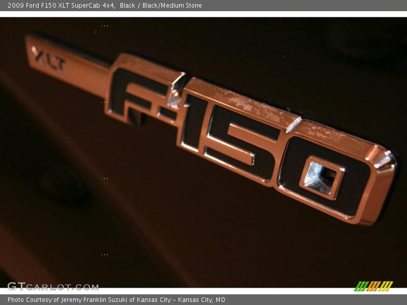 Black / Black/Medium Stone 2009 Ford F150 XLT SuperCab 4x4