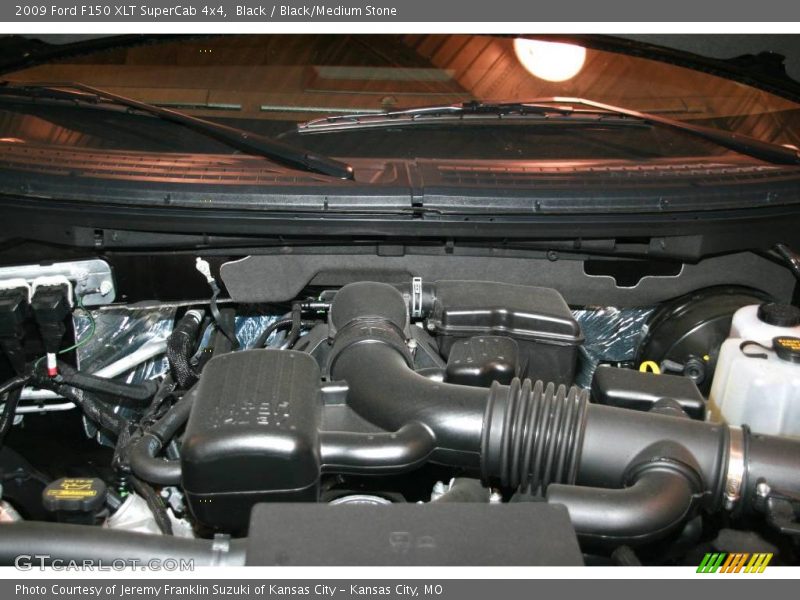 Black / Black/Medium Stone 2009 Ford F150 XLT SuperCab 4x4