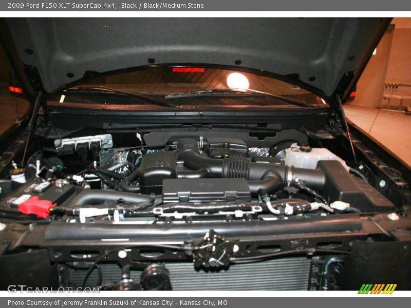 Black / Black/Medium Stone 2009 Ford F150 XLT SuperCab 4x4