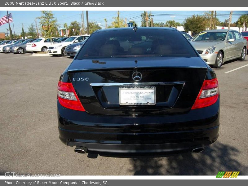 Black / Grey/Black 2008 Mercedes-Benz C 350 Sport