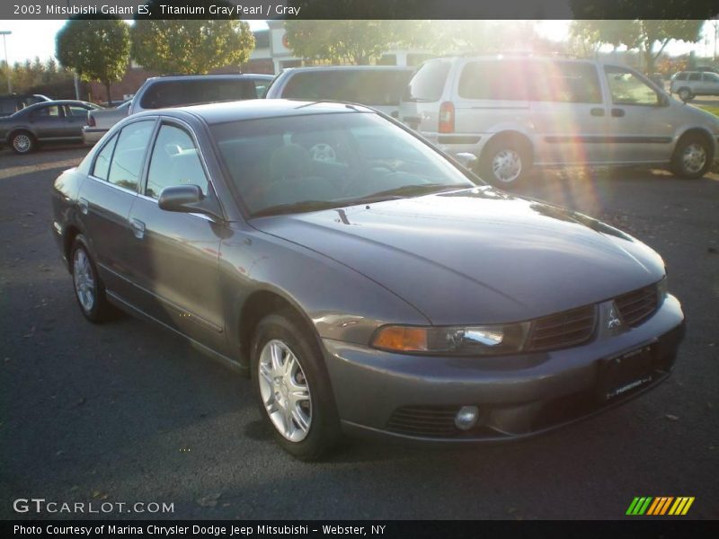 Titanium Gray Pearl / Gray 2003 Mitsubishi Galant ES