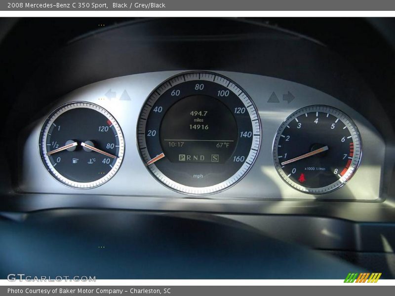 Black / Grey/Black 2008 Mercedes-Benz C 350 Sport