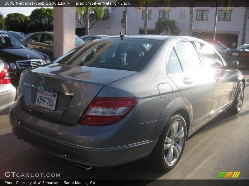 Palladium Silver Metallic / Black 2008 Mercedes-Benz C 300 Luxury