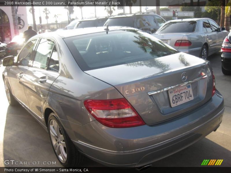 Palladium Silver Metallic / Black 2008 Mercedes-Benz C 300 Luxury