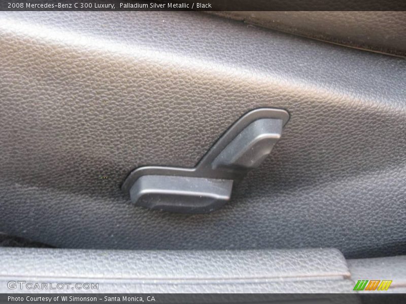 Palladium Silver Metallic / Black 2008 Mercedes-Benz C 300 Luxury