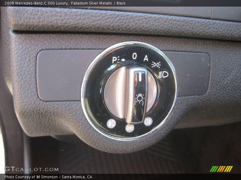 Palladium Silver Metallic / Black 2008 Mercedes-Benz C 300 Luxury
