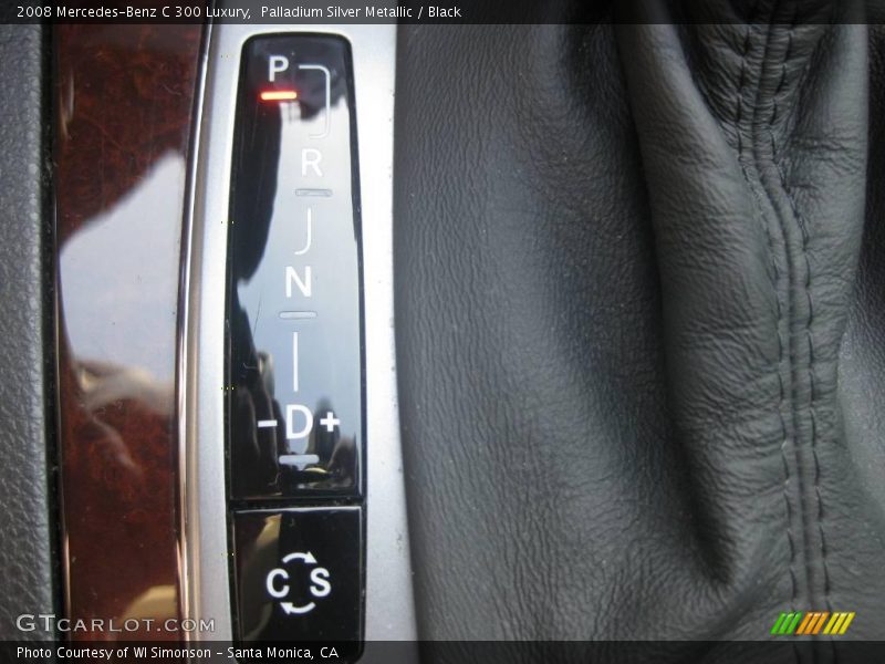 Palladium Silver Metallic / Black 2008 Mercedes-Benz C 300 Luxury