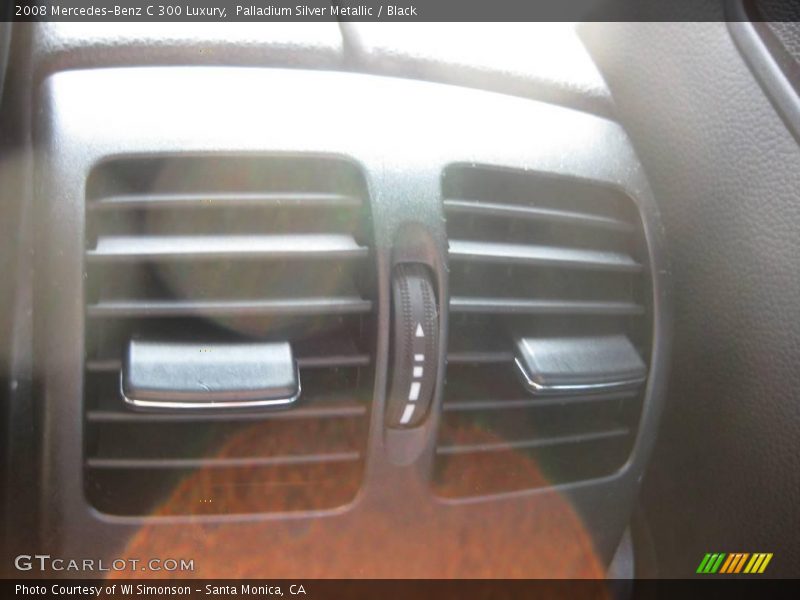 Palladium Silver Metallic / Black 2008 Mercedes-Benz C 300 Luxury