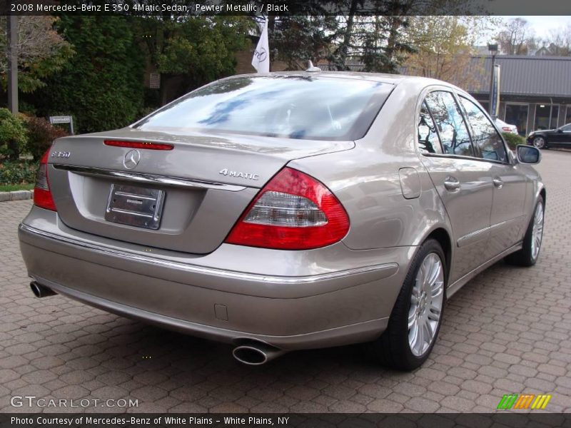 Pewter Metallic / Black 2008 Mercedes-Benz E 350 4Matic Sedan