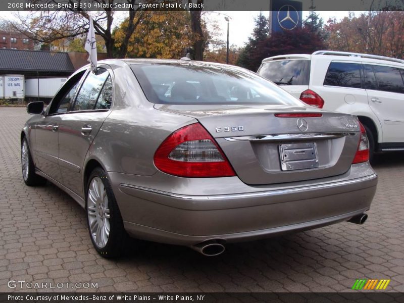 Pewter Metallic / Black 2008 Mercedes-Benz E 350 4Matic Sedan