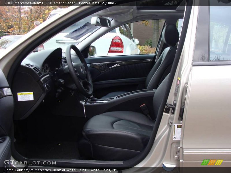 Pewter Metallic / Black 2008 Mercedes-Benz E 350 4Matic Sedan