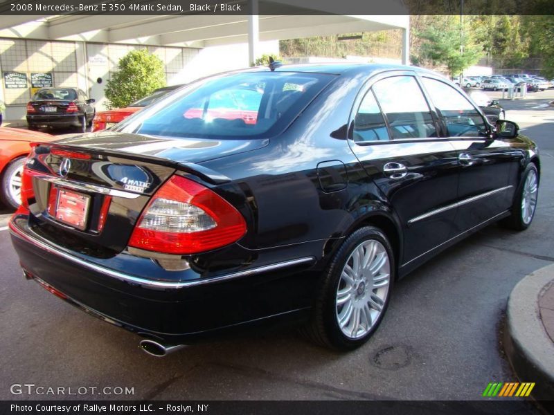 Black / Black 2008 Mercedes-Benz E 350 4Matic Sedan