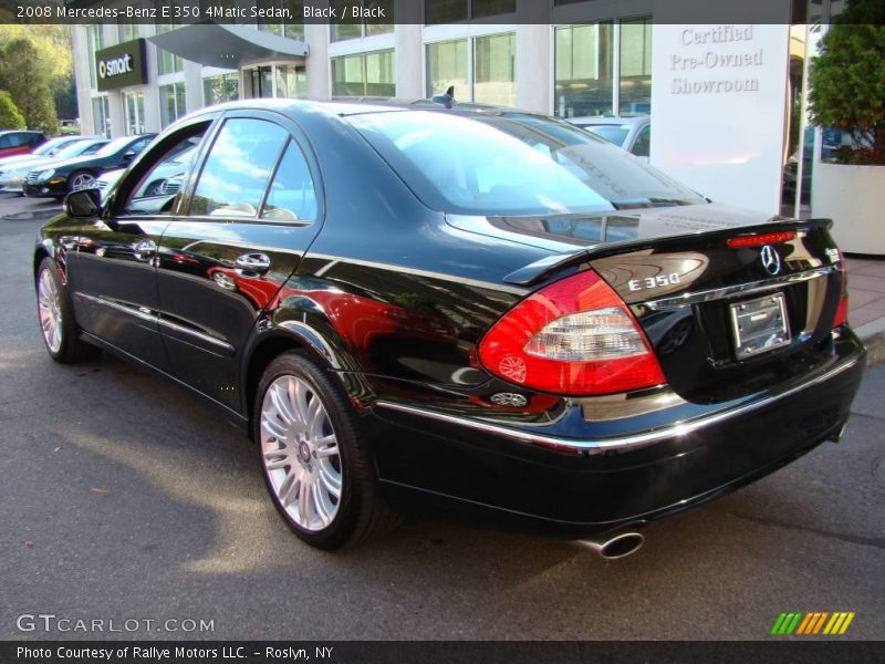 Black / Black 2008 Mercedes-Benz E 350 4Matic Sedan