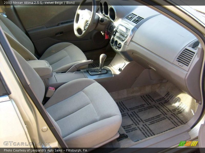 Velvet Beige / Blond 2003 Nissan Altima 2.5 S