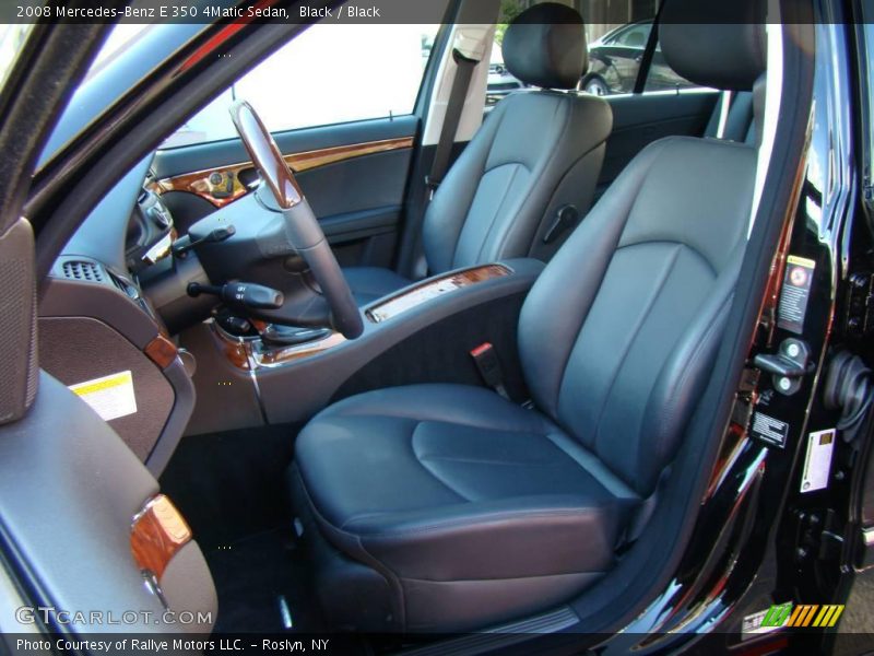 Black / Black 2008 Mercedes-Benz E 350 4Matic Sedan