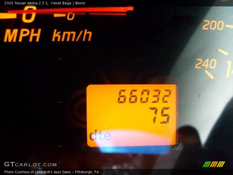 Velvet Beige / Blond 2003 Nissan Altima 2.5 S