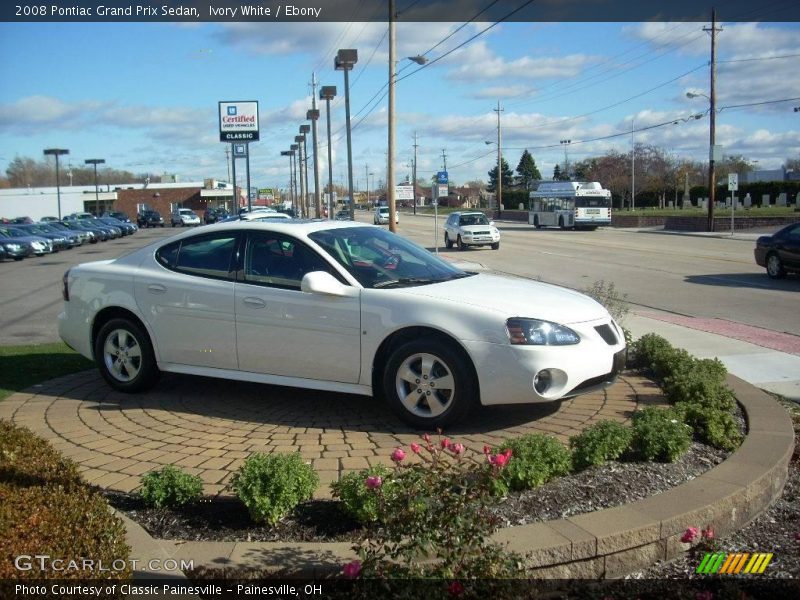 Ivory White / Ebony 2008 Pontiac Grand Prix Sedan