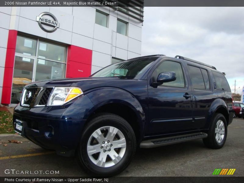 Majestic Blue Metallic / Desert 2006 Nissan Pathfinder LE 4x4