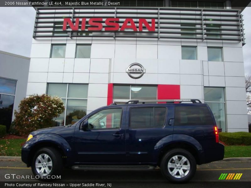 Majestic Blue Metallic / Desert 2006 Nissan Pathfinder LE 4x4