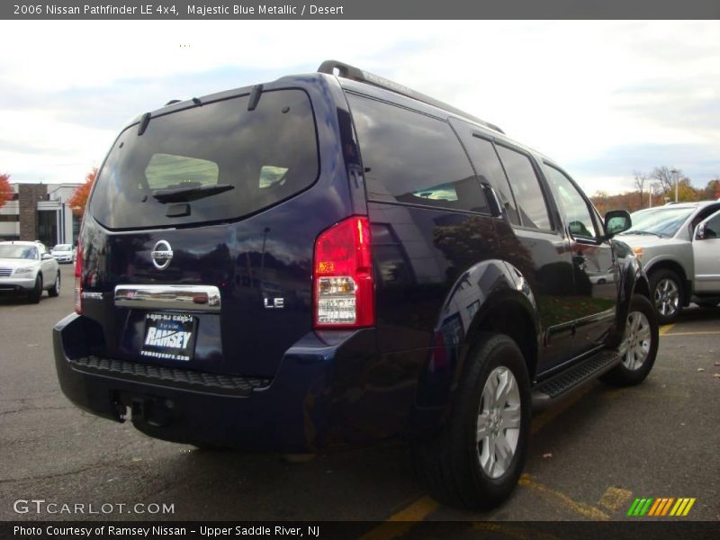 Majestic Blue Metallic / Desert 2006 Nissan Pathfinder LE 4x4