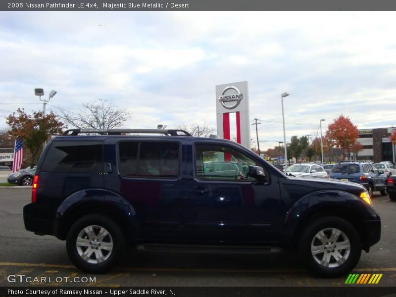 Majestic Blue Metallic / Desert 2006 Nissan Pathfinder LE 4x4