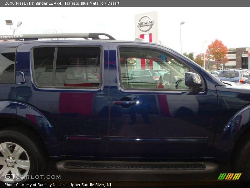 Majestic Blue Metallic / Desert 2006 Nissan Pathfinder LE 4x4