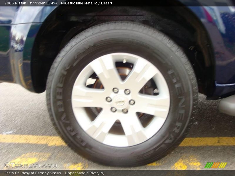 Majestic Blue Metallic / Desert 2006 Nissan Pathfinder LE 4x4