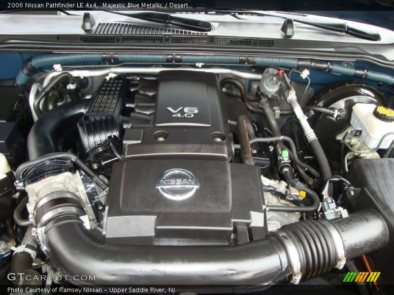 Majestic Blue Metallic / Desert 2006 Nissan Pathfinder LE 4x4