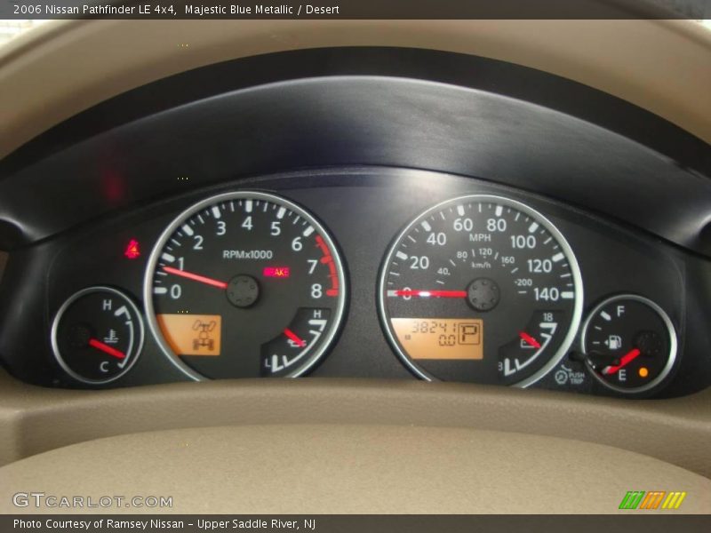 Majestic Blue Metallic / Desert 2006 Nissan Pathfinder LE 4x4
