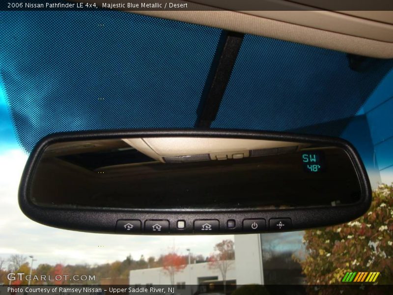 Majestic Blue Metallic / Desert 2006 Nissan Pathfinder LE 4x4