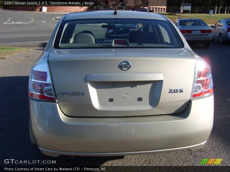 Sandstone Metallic / Beige 2007 Nissan Sentra 2.0 S