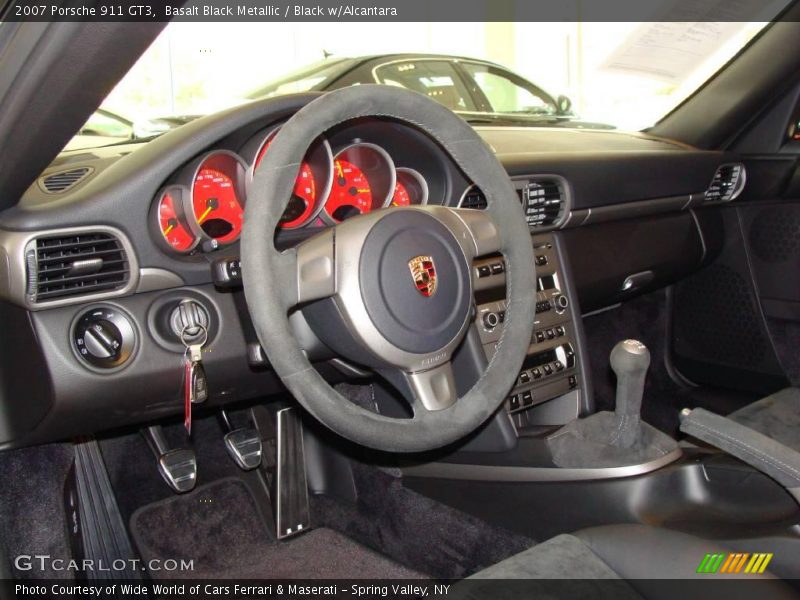 Basalt Black Metallic / Black w/Alcantara 2007 Porsche 911 GT3