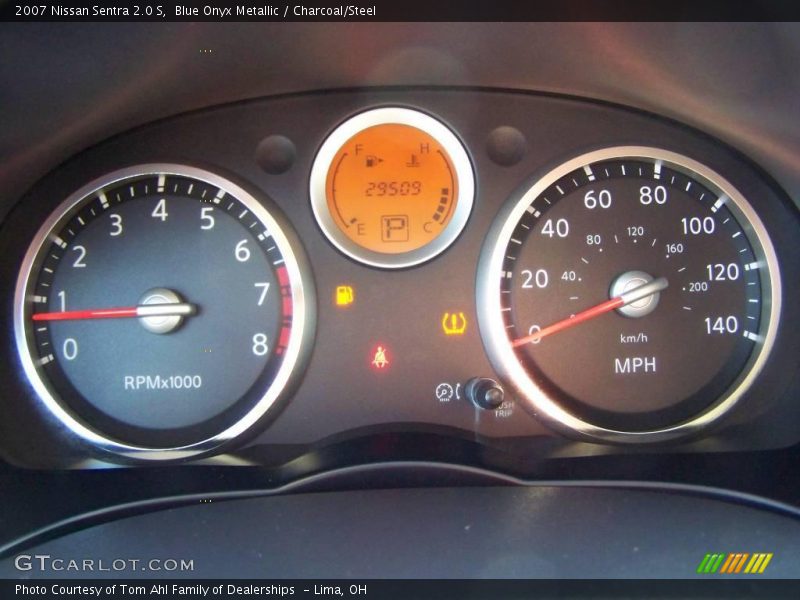 Blue Onyx Metallic / Charcoal/Steel 2007 Nissan Sentra 2.0 S