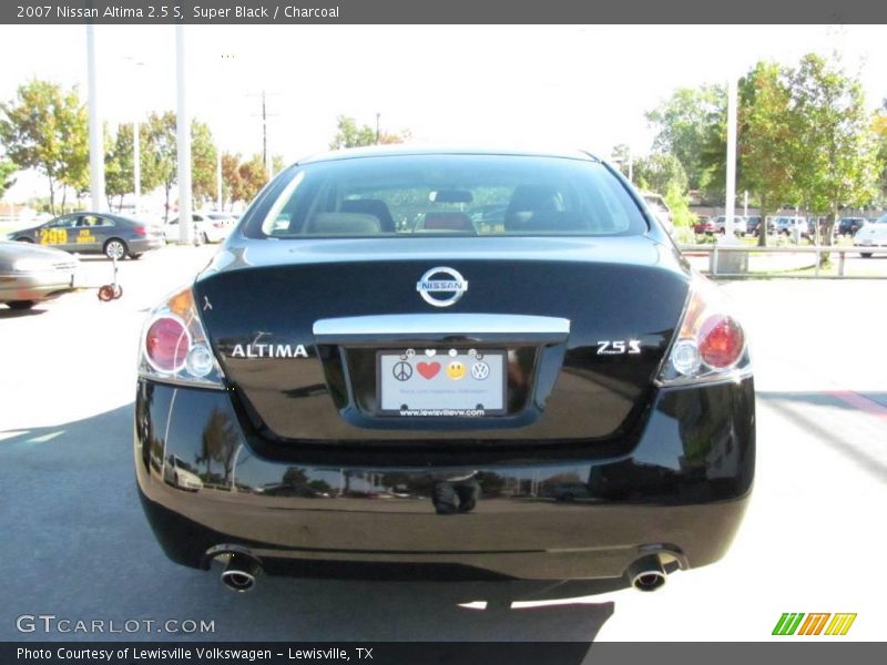 Super Black / Charcoal 2007 Nissan Altima 2.5 S