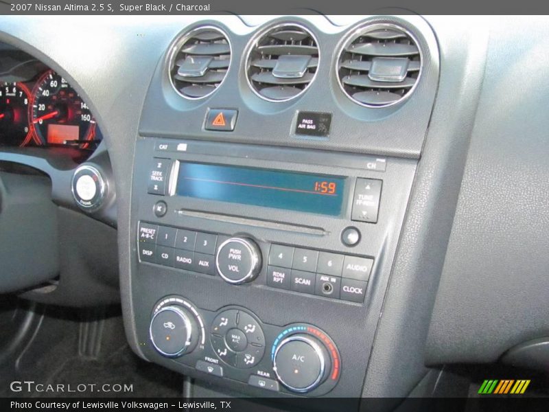 Super Black / Charcoal 2007 Nissan Altima 2.5 S